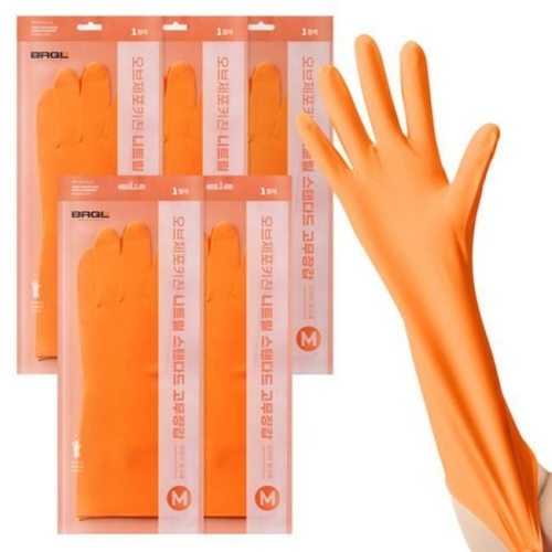 안찢어지는 니트릴 고무장갑 (중)