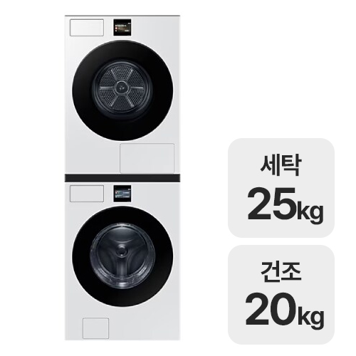 삼성전자 비스포크 AI WF80F25BDW + DV80F20DDW (일반설치)_이미지