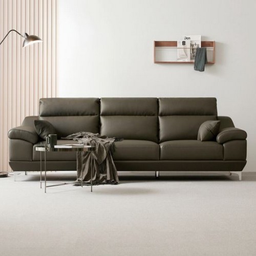 동서가구 뉴테라 천연가죽 소파 4인용 (스툴별도)