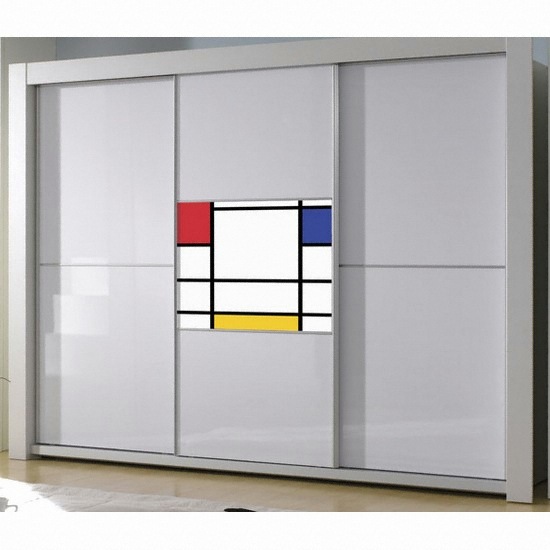 레이디가구 피쳐 접합유리 슬라이딩 장롱 (263cm)