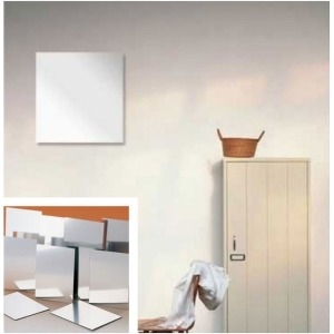 [불명] 벽에 붙이는 아크릴거울 안전 욕실 현관 거울 5X5CM