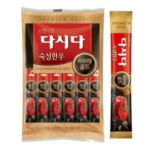 백설 다시다 프리미엄 골드 숙성한우 60g(5gx12입) (4개)_이미지