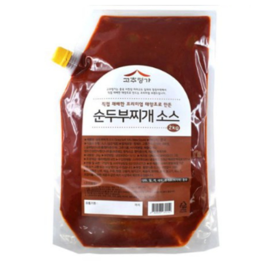고추명가 순두부찌개소스 2kg (1개)_이미지