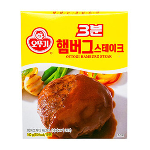 오뚜기 3분 햄버그 스테이크 140g (1개)_이미지