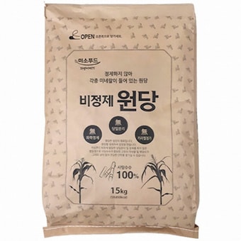 미소푸드 비정제 원당 <b>15kg</b>
