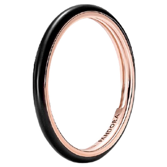 판도라 미 블랙 에나멜 반지 189655C01