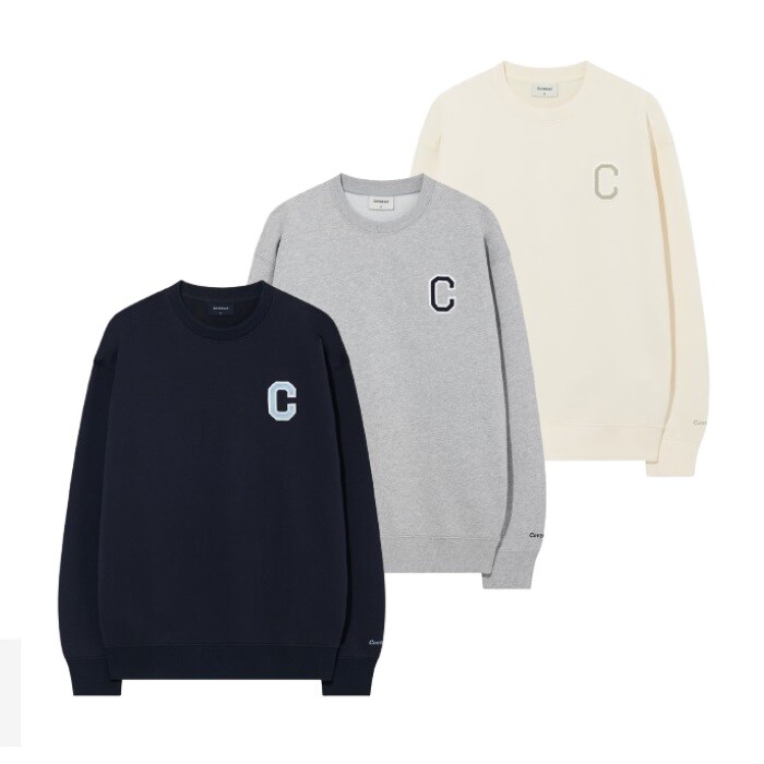 커버낫 3COLOR 남여공용 C 로고 맨투맨 CO2501CR31AL_이미지