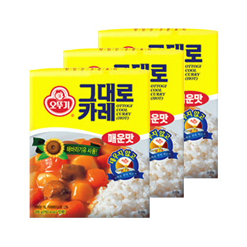 오뚜기 그대로 카레 매운맛 200g (12개)_이미지