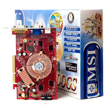 MSI ������ 7600GS NX7600GS-TD256 AGP 256MB ���̺���