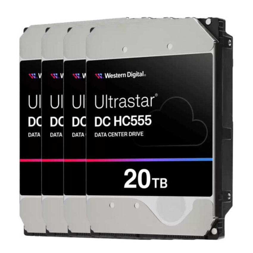 Western Digital Ultrastar DC HC555 패키지 7200/512M WUH722020CLE6L4 (4x20TB)_이미지