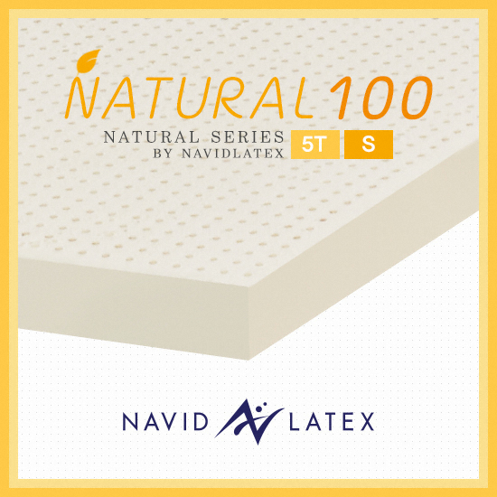 나비드라텍스 내추럴100 프리미엄 천연라텍스 매트리스 5cm (싱글 S)