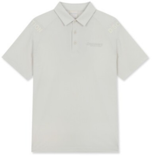 디스커버리 익스페디션 라글란 소매레터링 카라티 DMTSGC033 (IVD, 다크아이보리)