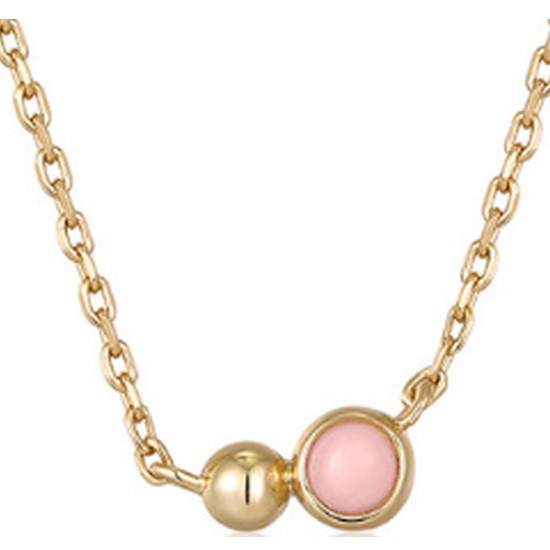 아니아하이에 로즈 쿼츠 925 실버 목걸이 N045-02G-RQ_이미지