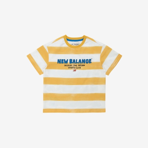 뉴발란스키즈 크레용 스트라이프 반팔티 (NK9EG2411U)