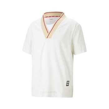 푸마 x 씨엘르 런 반소매 티셔츠 523422 (66, 아이보리)