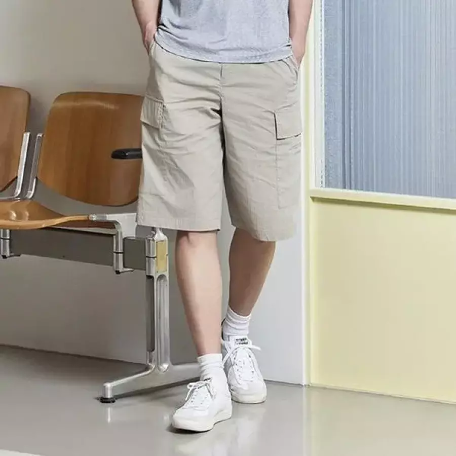 뱅뱅 세이브존06 카고 밴딩 루즈핏 6부 반바지 NPM320 S50569039_이미지