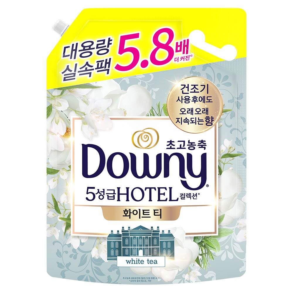 다우니 향수 컬렉션 화이트티 리필 4.1L_이미지