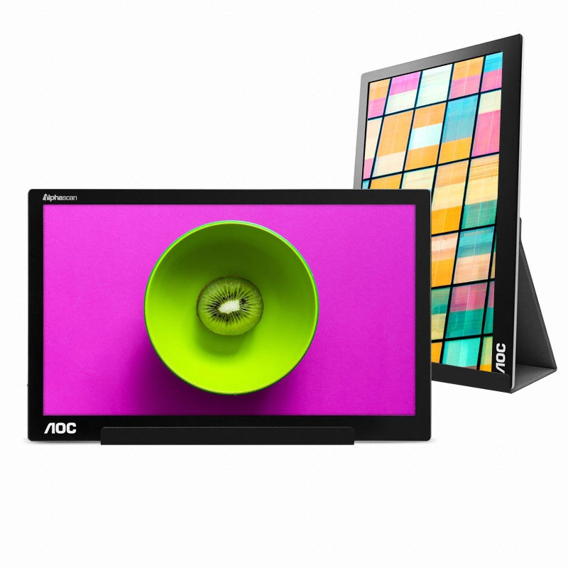 알파스캔 AOC i1601 USB C 시력보호 휴대용 무결점