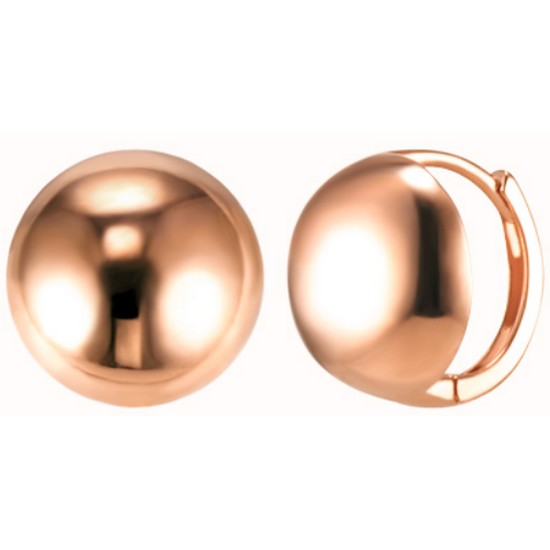 골드앤 14K 라운드빈 귀걸이 9.5mm_이미지