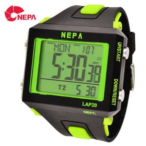 네파 네파 마라톤시계 20랩 메모리 진동알람 NEPA-230BK  NEPA 네파 마라톤시계 20랩 메모리 진동알람 랩타임시계