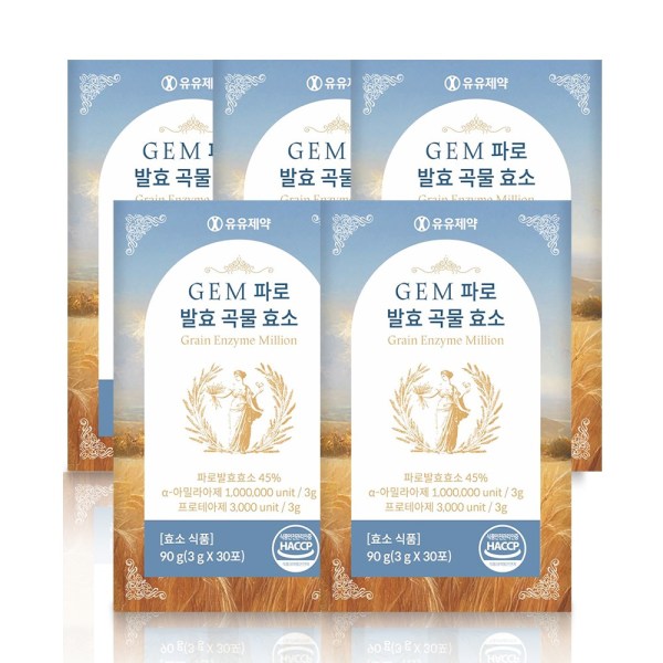 유유제약 GEM 파로효소 30포 (5개)