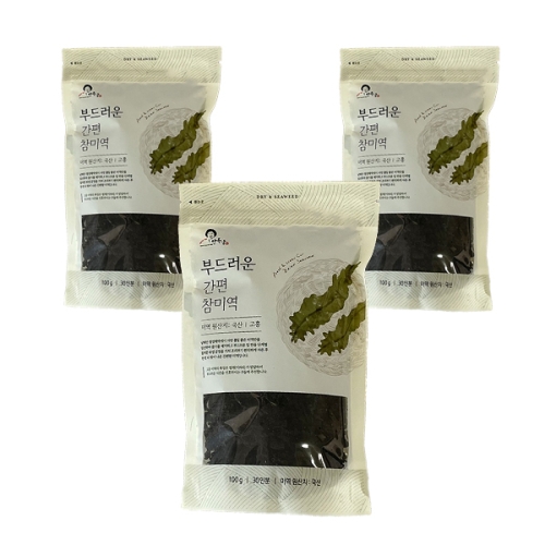 안옥남 부드러운 간편 참미역 100g (3개)_이미지
