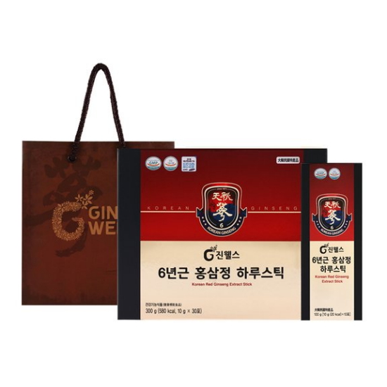 일화 진웰스 6년근 홍삼정 하루스틱 10g 30포 (1개)