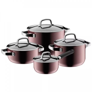 WMF 퓨전테크 미네랄 로즈쿼츠 냄비 4종 (편수16+20L+20H,24H)_이미지