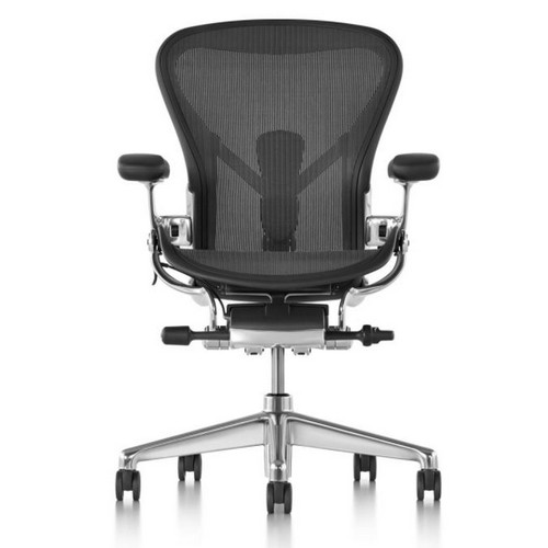 허먼밀러 뉴 에어론 CD 체어+호환 헤드레스트 해외구매 (C size,폴리암패드)