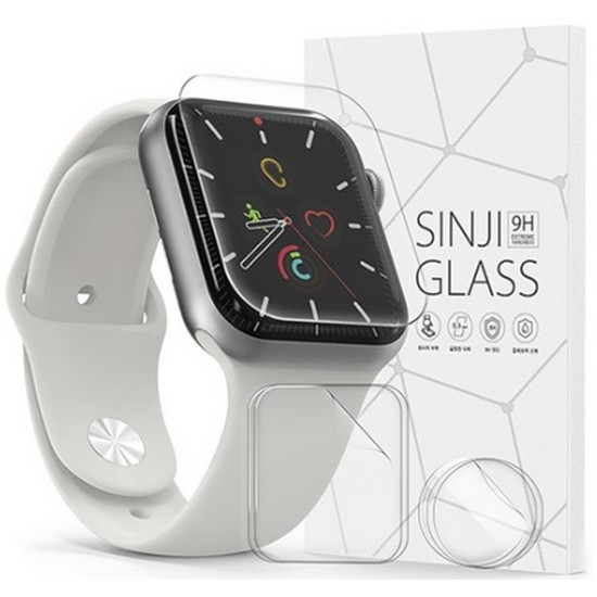 신지모루 애플워치 자가복원 EPU 코팅 전면+후면 액정보호필름 3매입