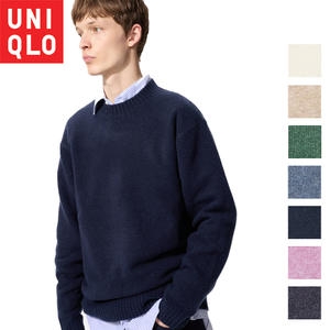 유니클로 수플레얀 크루넥 스웨터 479235