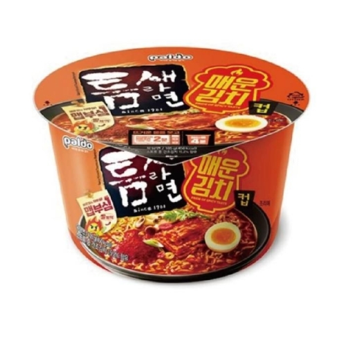 팔도 틈새라면 매운김치 큰컵 105g (32개)_이미지