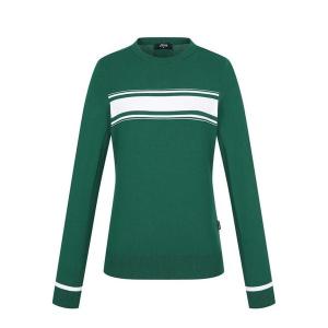 팬텀 요크 배색 포인트 라운드 니트 221E1SR101_GN