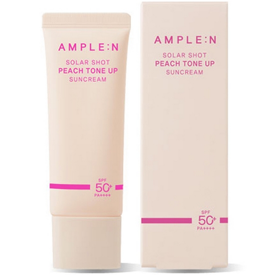 앰플엔 솔라샷 피치 톤업 선크림 40ml (1개)_이미지