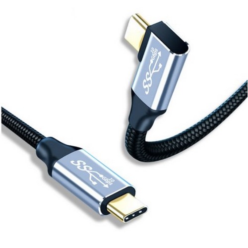 MAXTEK USB3.1 10Gbps PD C to C타입 100W ㄱ자형 케이블 MT241