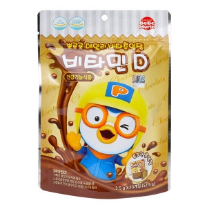 안신 뽀로로 데일리 비타츄잉정 비타민D 15정 (1개)_이미지