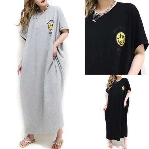 나야홍 위쉬몰 OP 스크레치스마일원피스 U827H507 빅사이즈_이미지