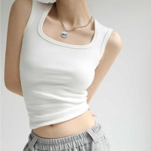 ONM 여름 휴가 바캉스 룩 코디 무지 나시 티셔츠 민 40822544