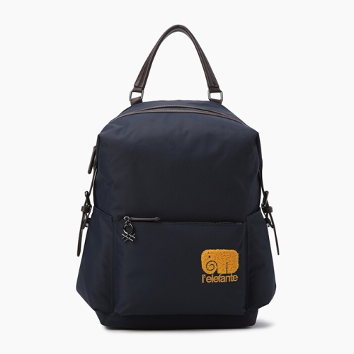 베네통 부클 자수 포인트 나일론 백팩_BCBG05511NY_이미지