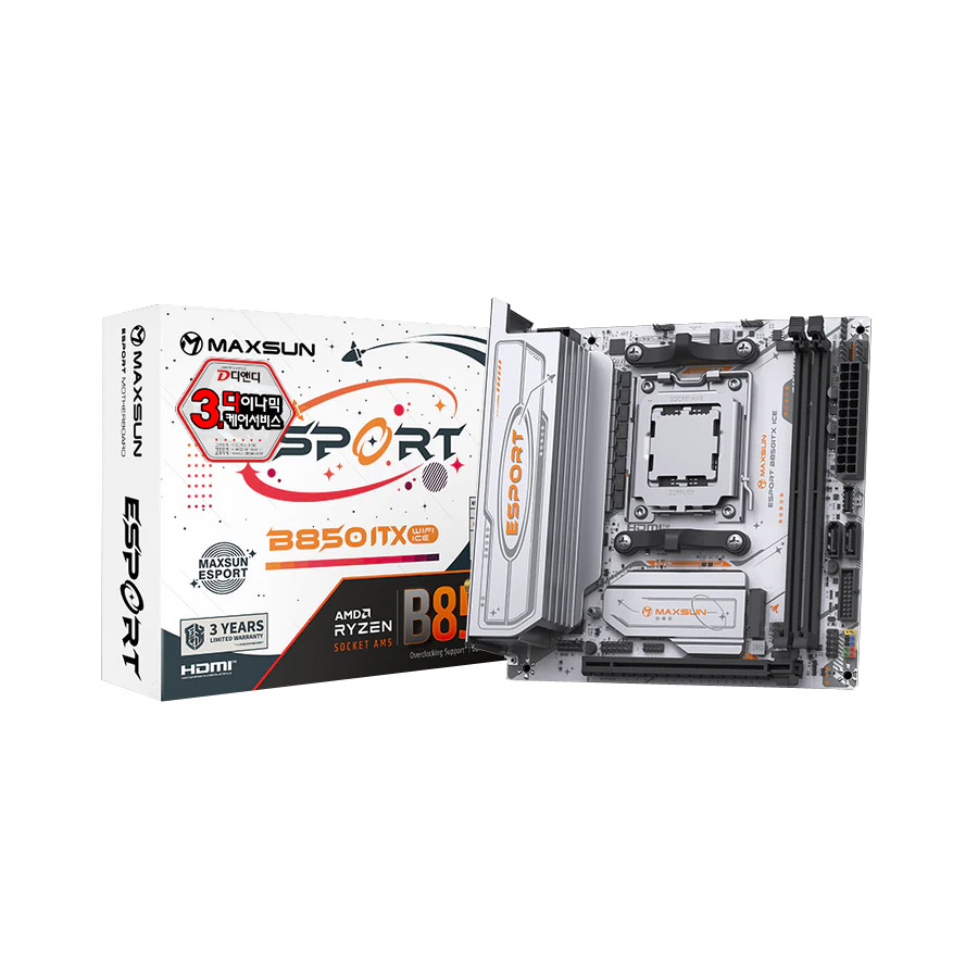 MAXSUN e스포츠 B850<b>ITX</b> WIFI ICE 디앤디컴