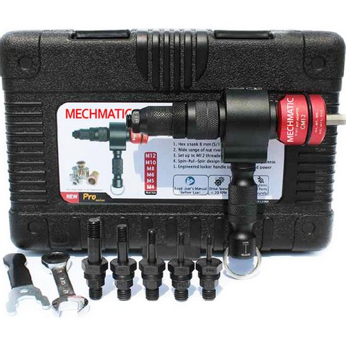 MECHMATIC 울트라 너트 리벳 드릴 어댑터 SKU #GM12