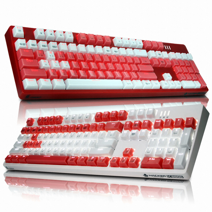 <b>앱코</b> HACKER K8800 카일 광축 완전방수 축교환 크리스탈 키캡