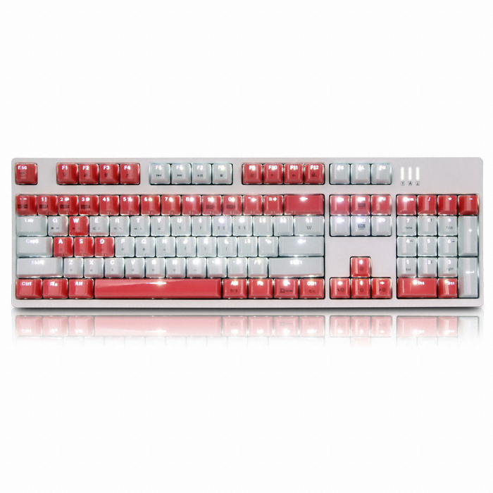 앱코 HACKER K8800 카일 광축 완전방수 축교환 크리스탈 키캡 (화이트 V1, 클릭)_이미지