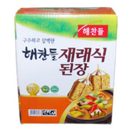 해찬들 재래식 된장 골드 14kg (1개)_이미지