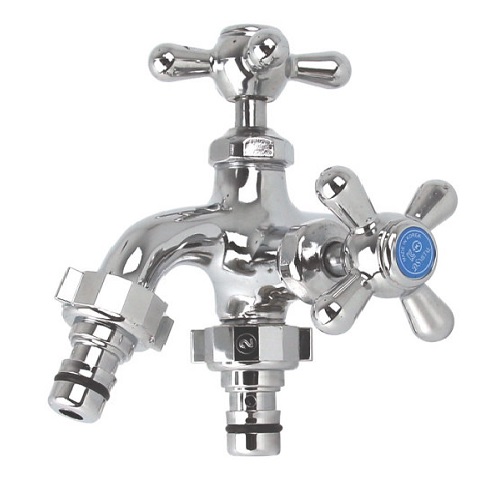 디에스 더블커플링 두갈래 수도꼭지