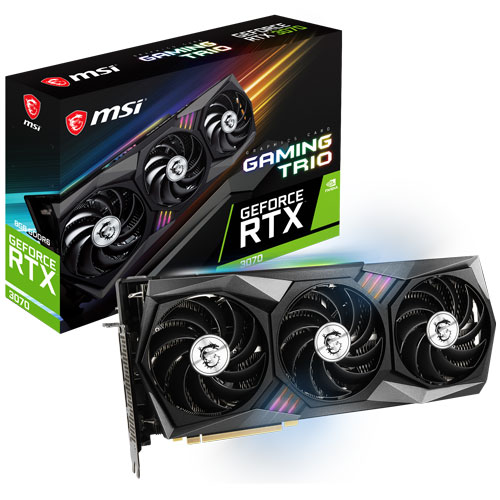 MSI 지포스 RTX 3070 게이밍 트리오 D6 8GB 트라이프로져2