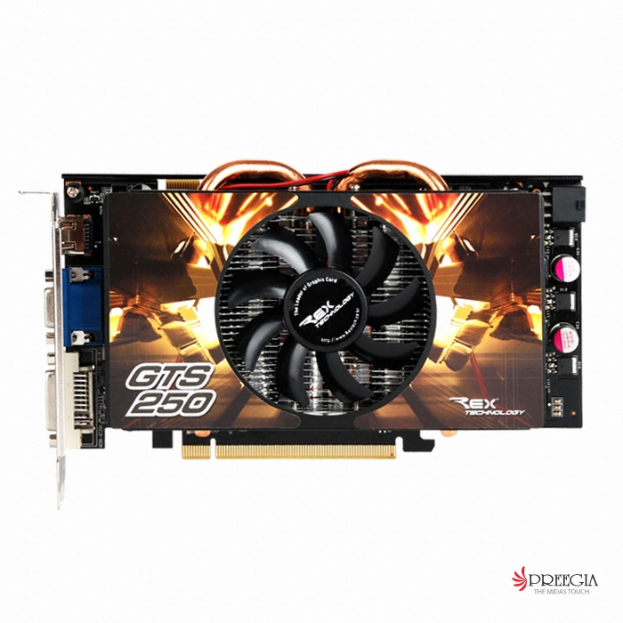 Rextech ������ GTS250 Rexian Black-Edition HDMI 512MB DP-905