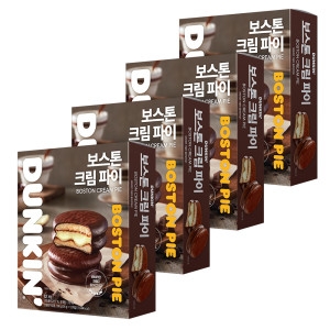 던킨 보스톤 크림 파이 4박스 박스당 12개입_이미지