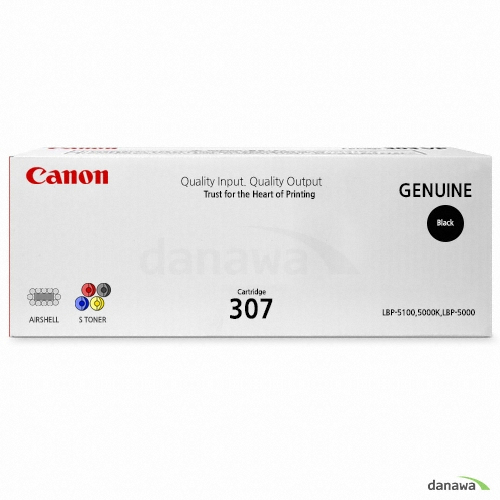 Canon 정품 CRG-307 BK 검정