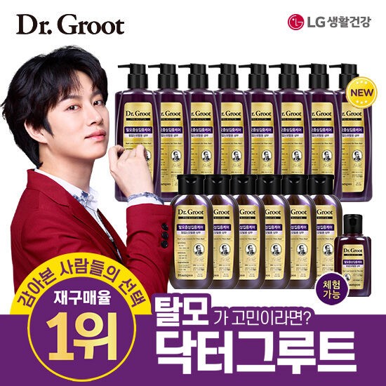 닥터그루트 프로비오틴 힘없는 모발용 탈모 샴푸 500ml 8개+200ml 6개 (1개)